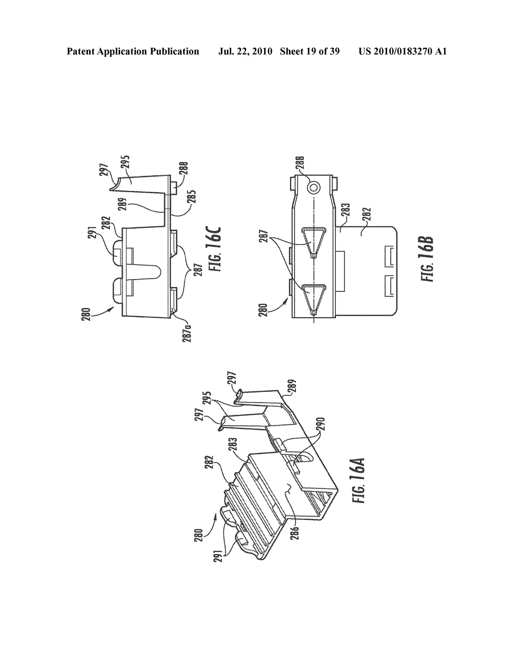 Clip for Securing a Fiber Optic Cable Assembly and Associated Assemblies - diagram, schematic, and image 20