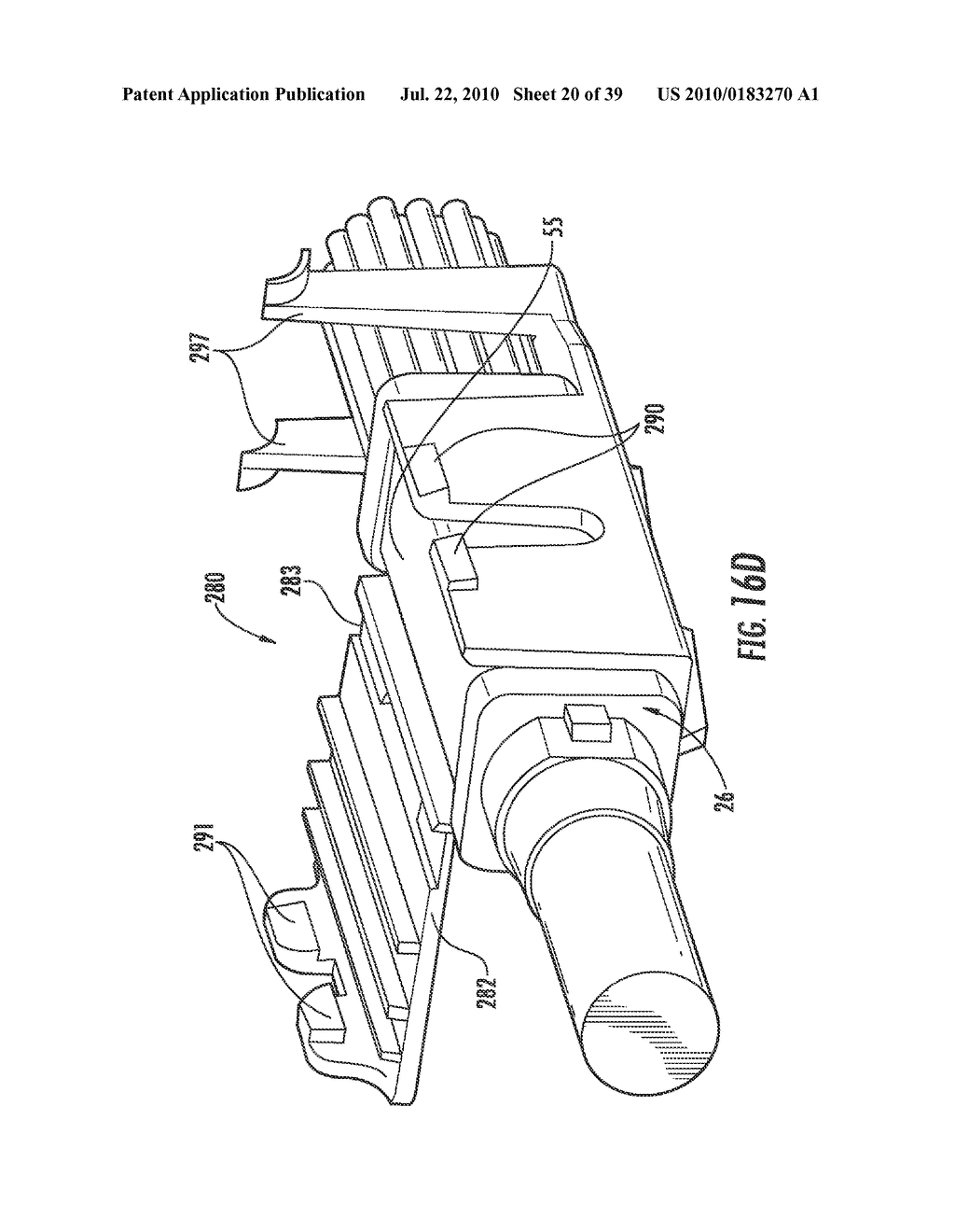 Clip for Securing a Fiber Optic Cable Assembly and Associated Assemblies - diagram, schematic, and image 21