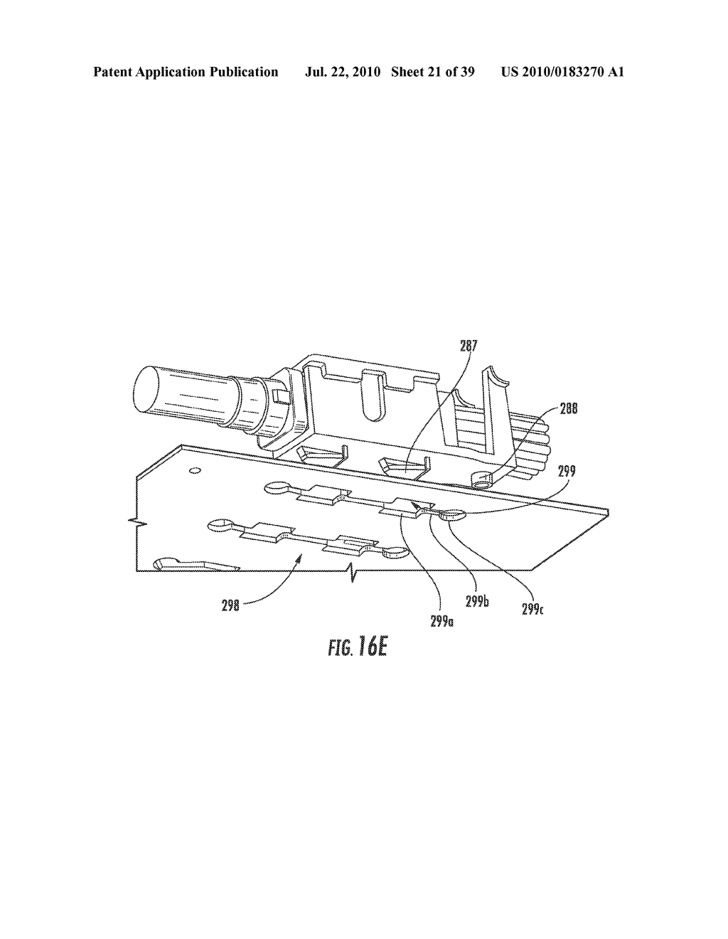 Clip for Securing a Fiber Optic Cable Assembly and Associated Assemblies - diagram, schematic, and image 22