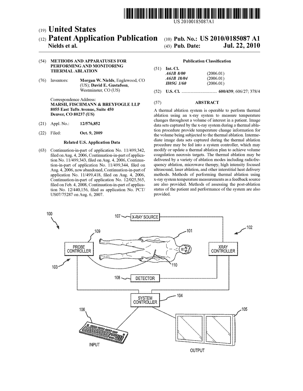 METHODS AND APPARATUSES FOR PERFORMING AND MONITORING THERMAL ABLATION - diagram, schematic, and image 01