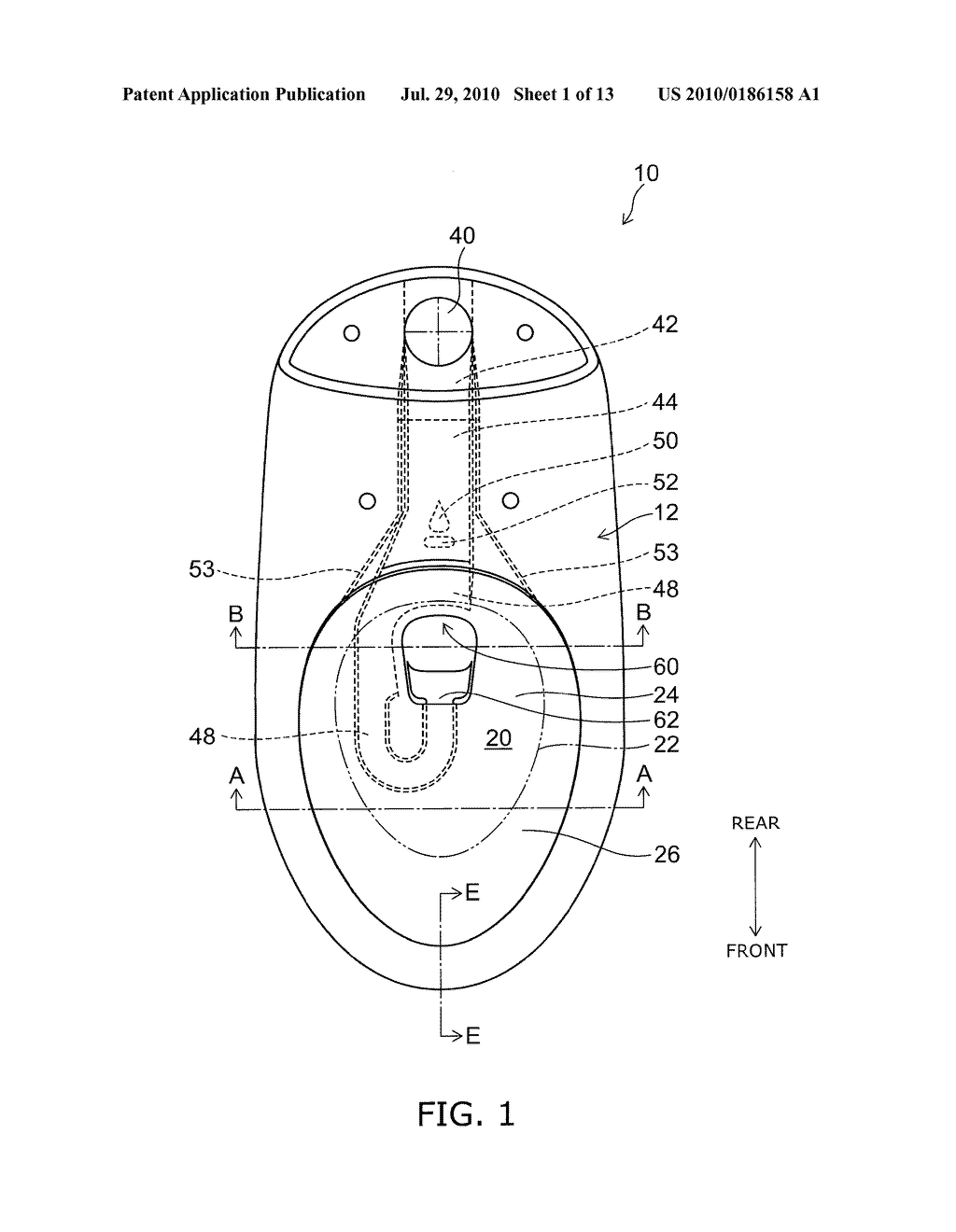 FLUSH TOILET BOWL - diagram, schematic, and image 02