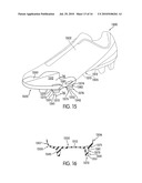 Article of Footwear with Suspended Stud Assembly diagram and image