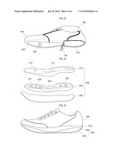 STRUCTURE OF SHOES UPPERS, A MANUFACTURING METHOD OF SHOES AND A STRUCTURE OF SHOES diagram and image