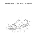 STRUCTURE OF SHOES UPPERS, A MANUFACTURING METHOD OF SHOES AND A STRUCTURE OF SHOES diagram and image