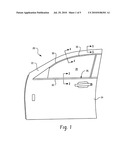 INTEGRATED METAL COSMETIC STRIP TO OUTERBELT, GLASS RUN, AND UPPER REVEAL diagram and image