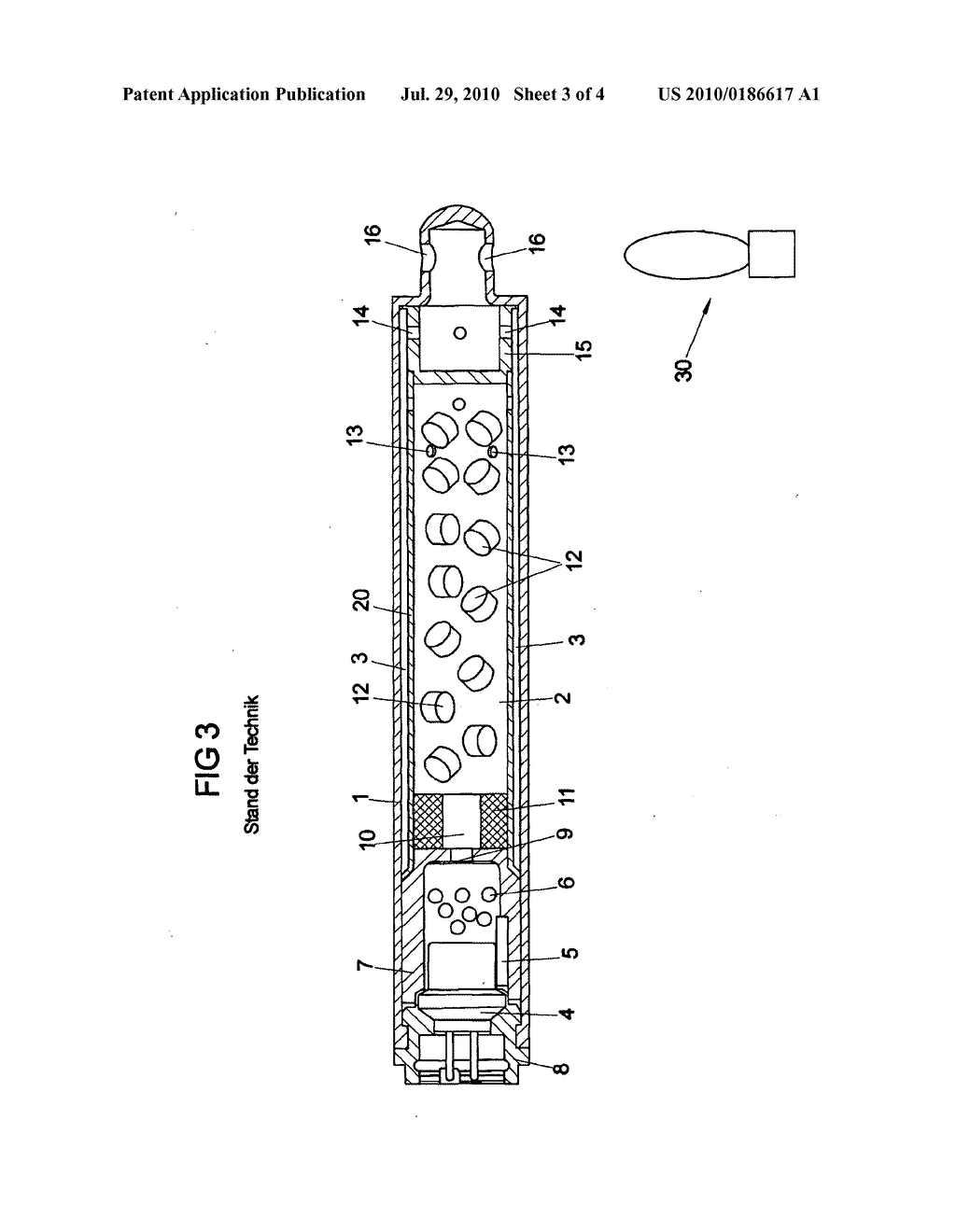 Gas generator and method for influencing a gas flow in a gas generator - diagram, schematic, and image 04