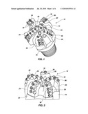 CUTTING STRUCTURES FOR CASING COMPONENT DRILLOUT AND EARTH-BORING DRILL BITS INCLUDING SAME diagram and image