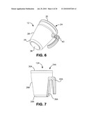 SELF-ANCHORING BEVERAGE CONTAINER WITH DIRECTIONAL RELEASE AND ATTACHMENT CAPABILITY diagram and image