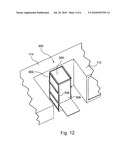 HOLD LAYOUT DEVICE FOR AN AIRCRAFT FOR CREW-MEMBER REST AND AIRCRAFT COMPRISING SAME diagram and image