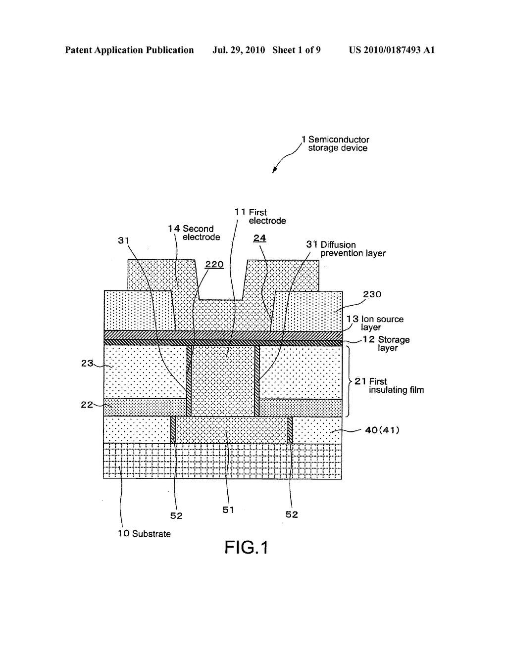 Semiconductor storage device and method of manufacturing the same - diagram, schematic, and image 02