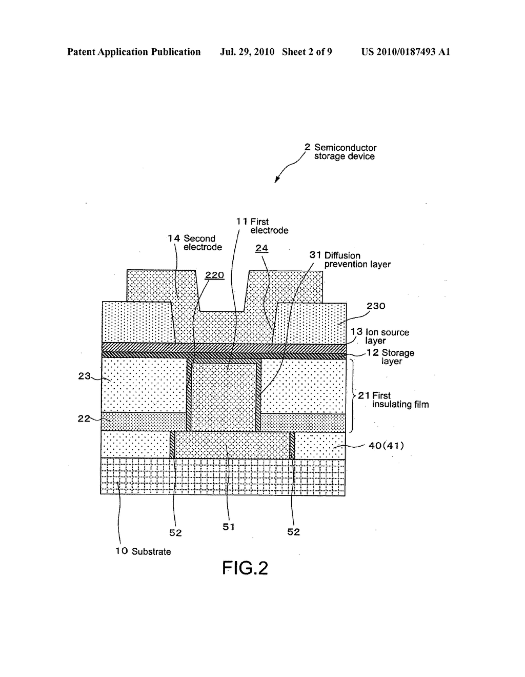 Semiconductor storage device and method of manufacturing the same - diagram, schematic, and image 03