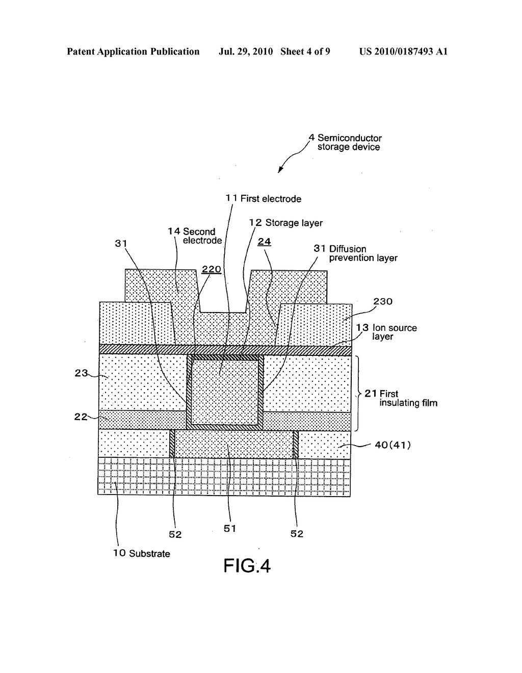 Semiconductor storage device and method of manufacturing the same - diagram, schematic, and image 05