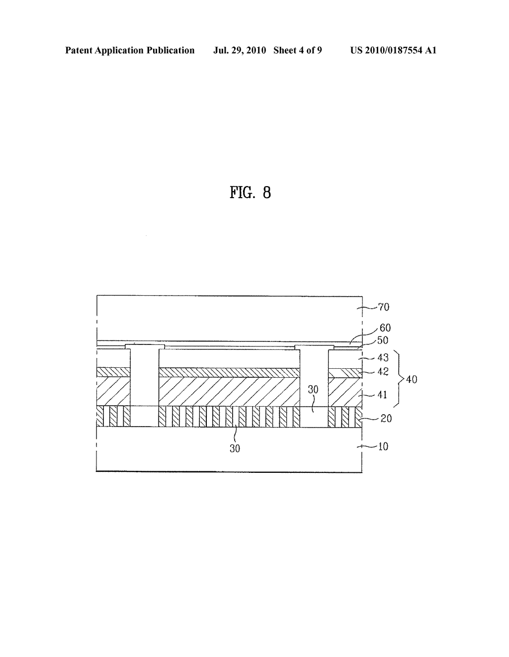 LIGHT EMITTING DEVICE HAVING VERTICAL STRUCTURE AND METHOD FOR MANUFACTURING THE SAME - diagram, schematic, and image 05