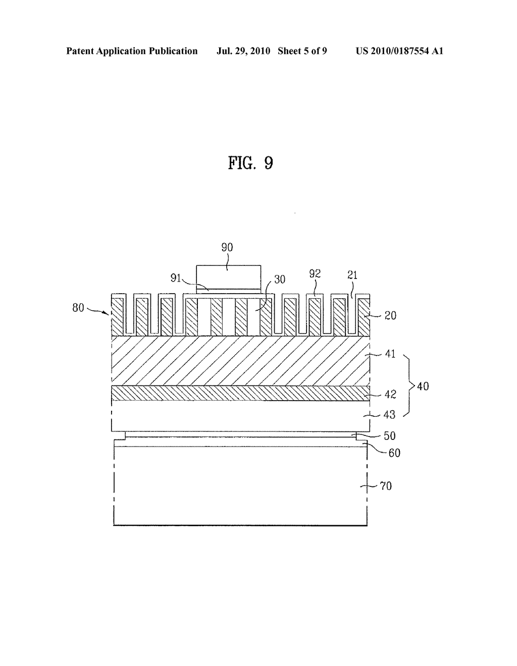 LIGHT EMITTING DEVICE HAVING VERTICAL STRUCTURE AND METHOD FOR MANUFACTURING THE SAME - diagram, schematic, and image 06