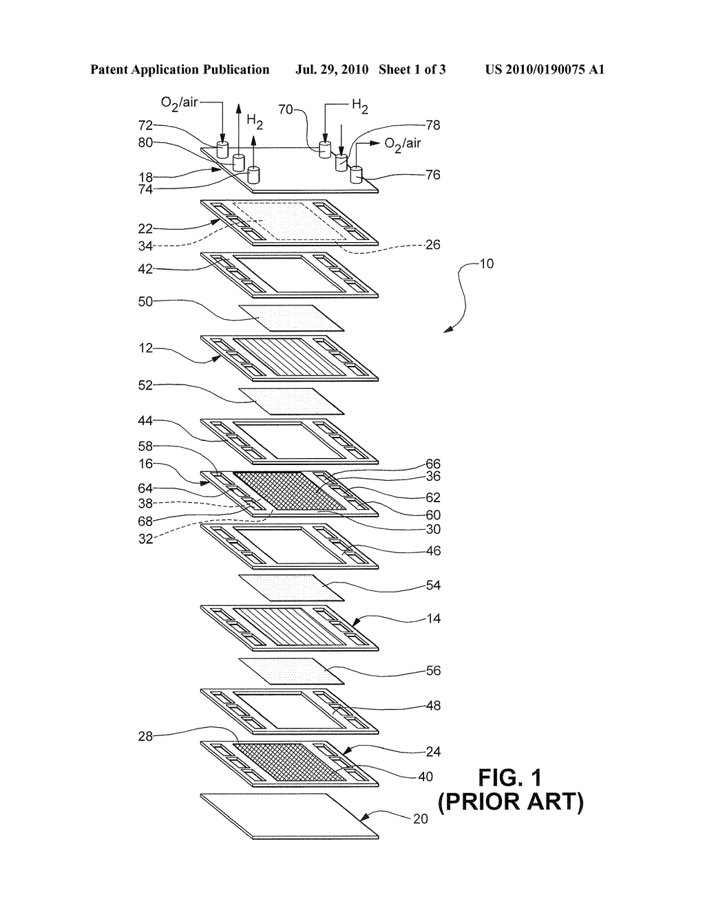 SYSTEM AND METHOD FOR OBSERVING ANODE FLUID COMPOSITION DURING FUEL CELL START-UP - diagram, schematic, and image 02