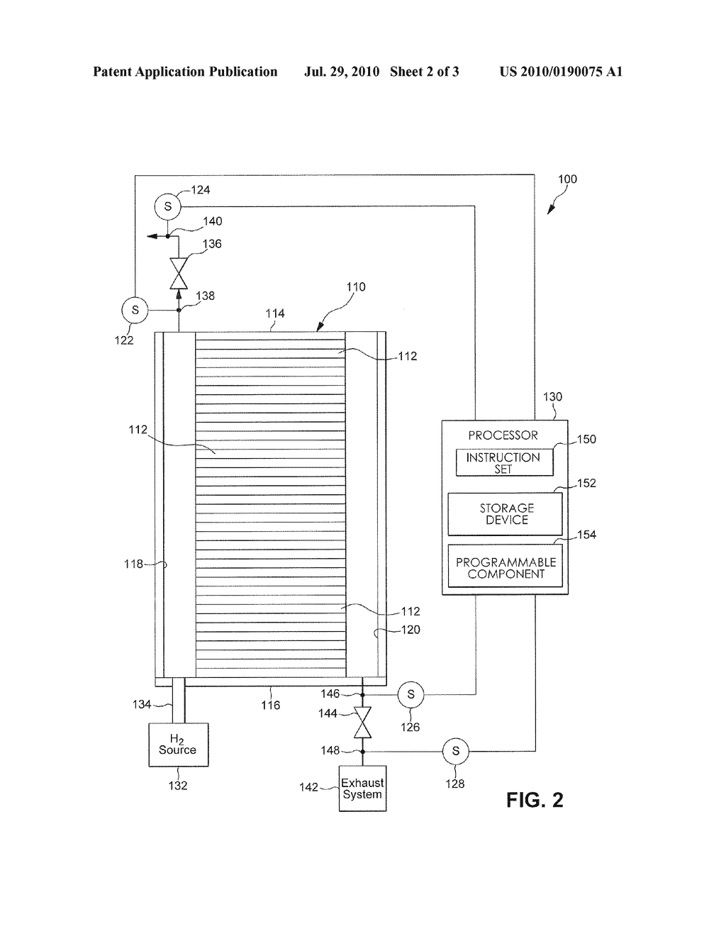 SYSTEM AND METHOD FOR OBSERVING ANODE FLUID COMPOSITION DURING FUEL CELL START-UP - diagram, schematic, and image 03