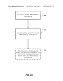 MOBILE DEVICE USER INTERFACE FOR DISPLAYING EMERGENCY INFORMATION diagram and image