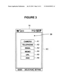 MOBILE ELECTRONIC DEVICE AND METHOD OF DISPLAYING ON SAME diagram and image