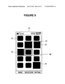 MOBILE ELECTRONIC DEVICE AND METHOD OF DISPLAYING ON SAME diagram and image