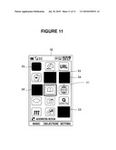 MOBILE ELECTRONIC DEVICE AND METHOD OF DISPLAYING ON SAME diagram and image