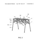 FOLDABLE BAR TABLE diagram and image