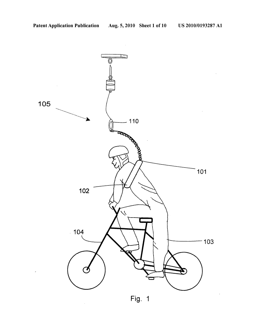 Motion bicycle learning / handicap safety harness - diagram, schematic, and image 02