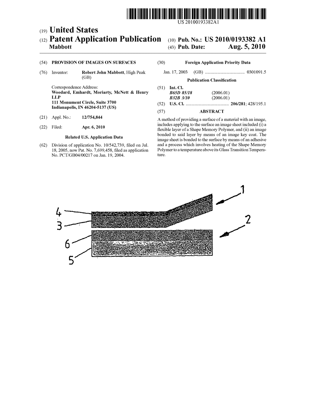 PROVISION OF IMAGES ON SURFACES - diagram, schematic, and image 01