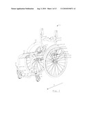 WHEELCHAIR HAVING HEIGHT-ADJUSTABLE AXLE MOUNTS diagram and image