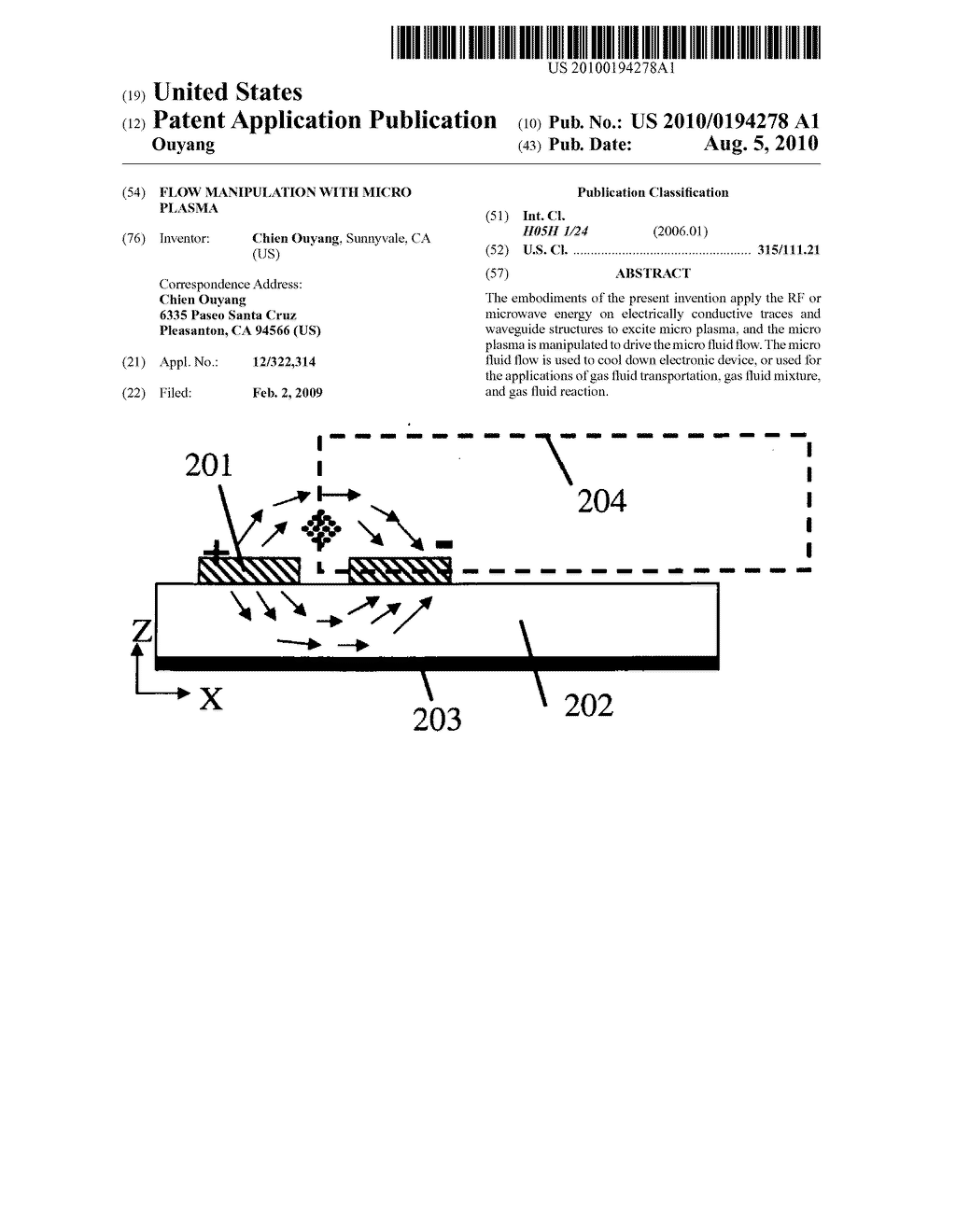 Flow manipulation with micro plasma - diagram, schematic, and image 01