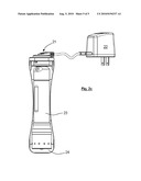 RECHARGEABLE HAND-HELD DEVICE AND CHARGER THEREFOR diagram and image