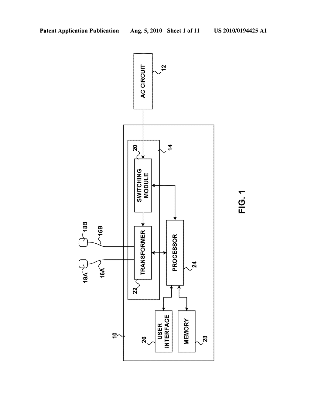 METHOD AND APPARATUS FOR TESTING AN ALTERNATING CURRENT POWER SOURCE FOR DEFIBRILLATION COMPATIBILITY - diagram, schematic, and image 02