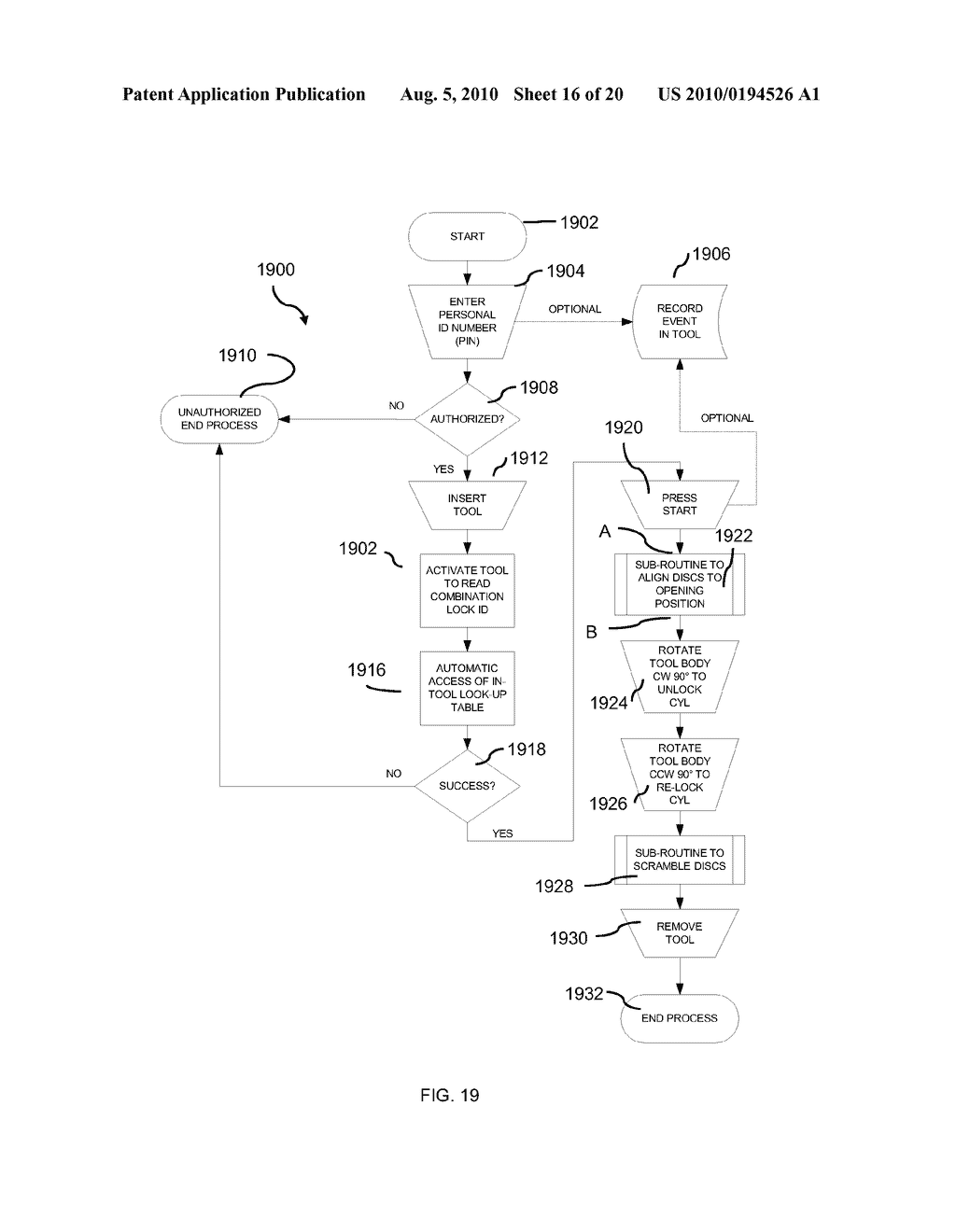 Tool Operated Combination Lock - diagram, schematic, and image 17