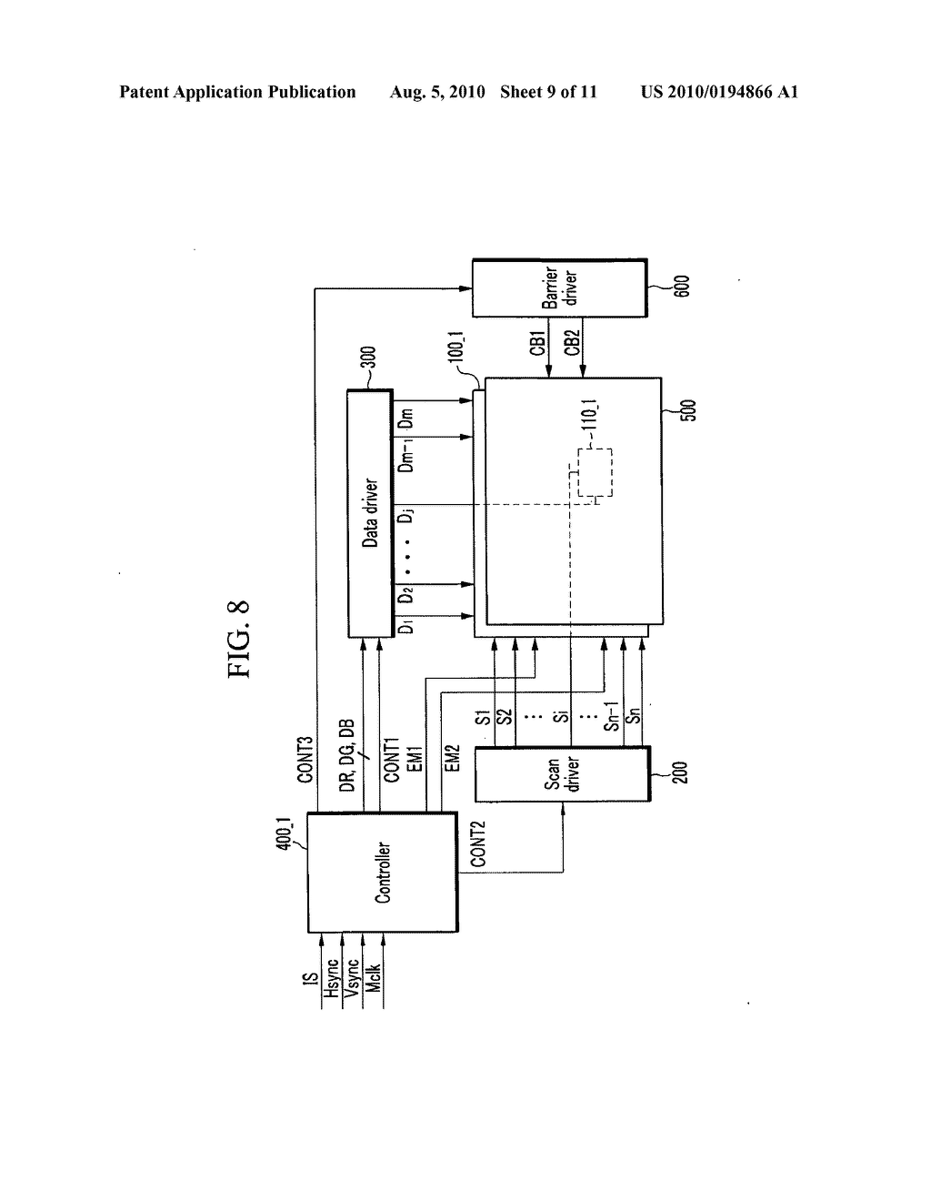 Electronic imaging device and driving method thereof - diagram, schematic, and image 10