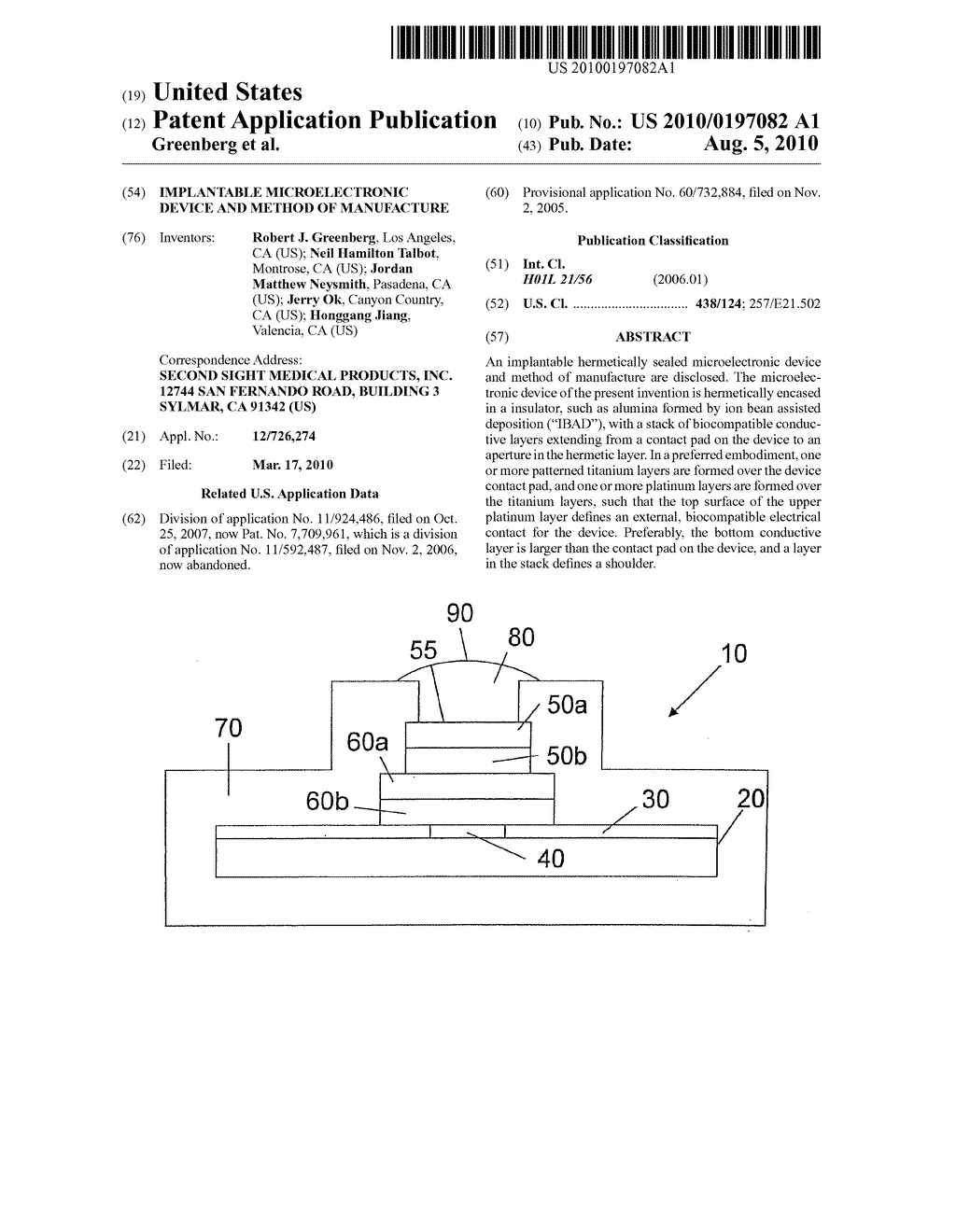 Implantable Microelectronic Device and Method of Manufacture - diagram, schematic, and image 01