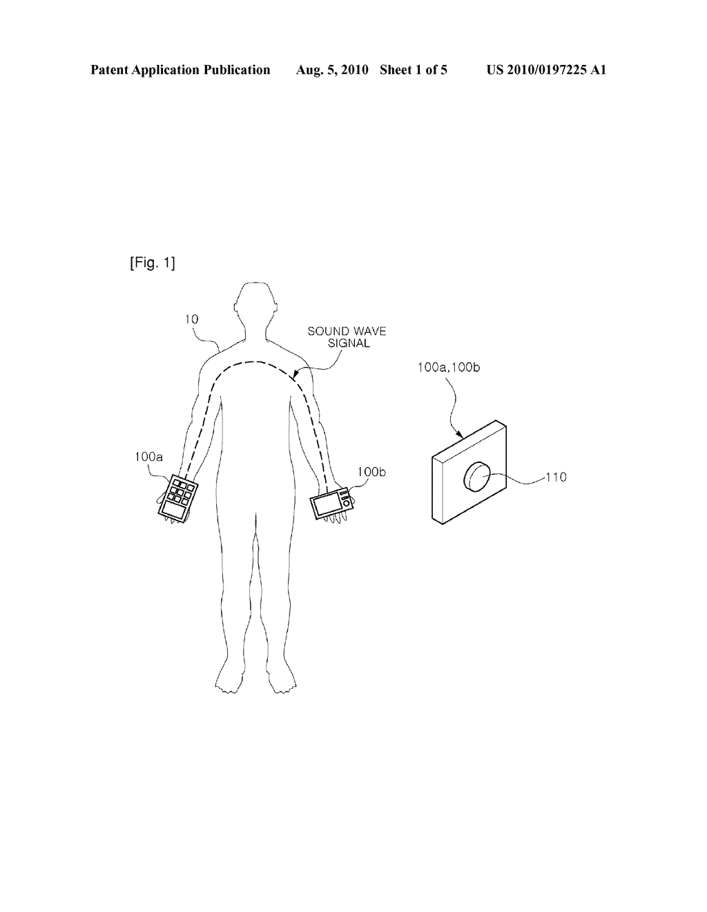 METHOD AND APPARATUS FOR COMMUNICATING SOUND WAVE OF HUMAN BODY - diagram, schematic, and image 02