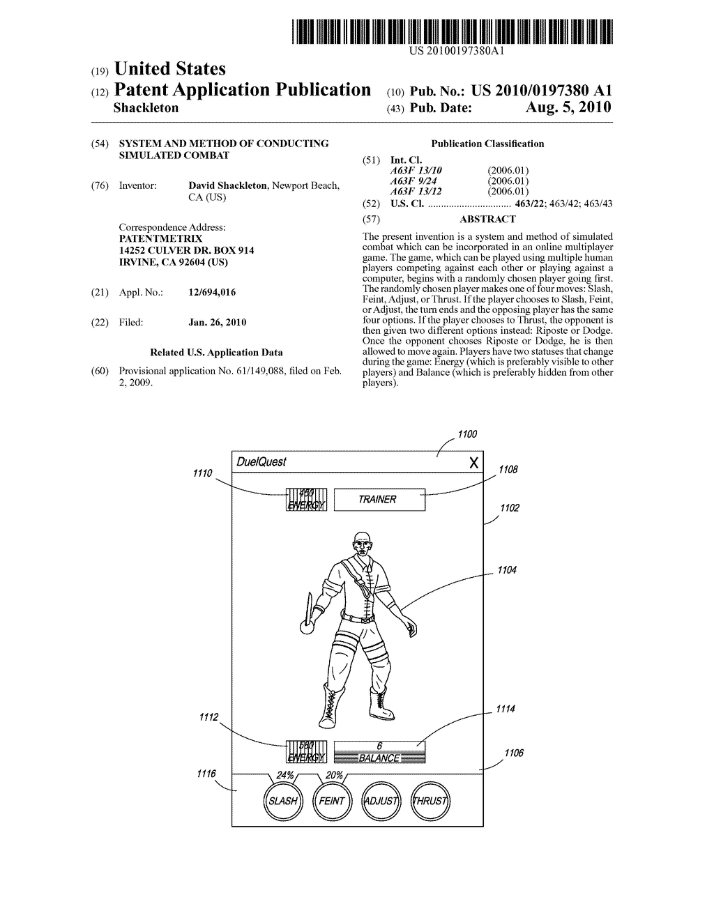 System and Method of Conducting Simulated Combat - diagram, schematic, and image 01
