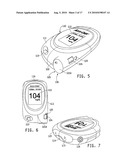 INTEGRATED BLOOD GLUCOSE METER AND LANCING DEVICE diagram and image