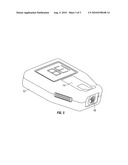 Analyte measurement device with a single shot actuator diagram and image