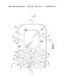 WINDOW DRESSING HAVING INTEGRAL ANCHOR diagram and image