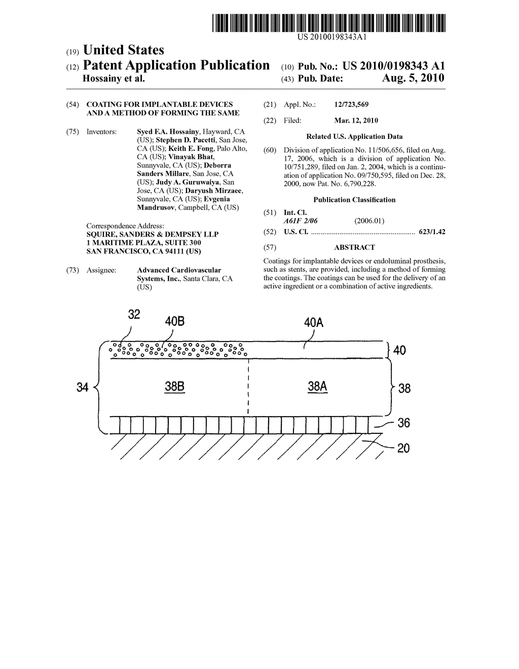 COATING FOR IMPLANTABLE DEVICES AND A METHOD OF FORMING THE SAME - diagram, schematic, and image 01