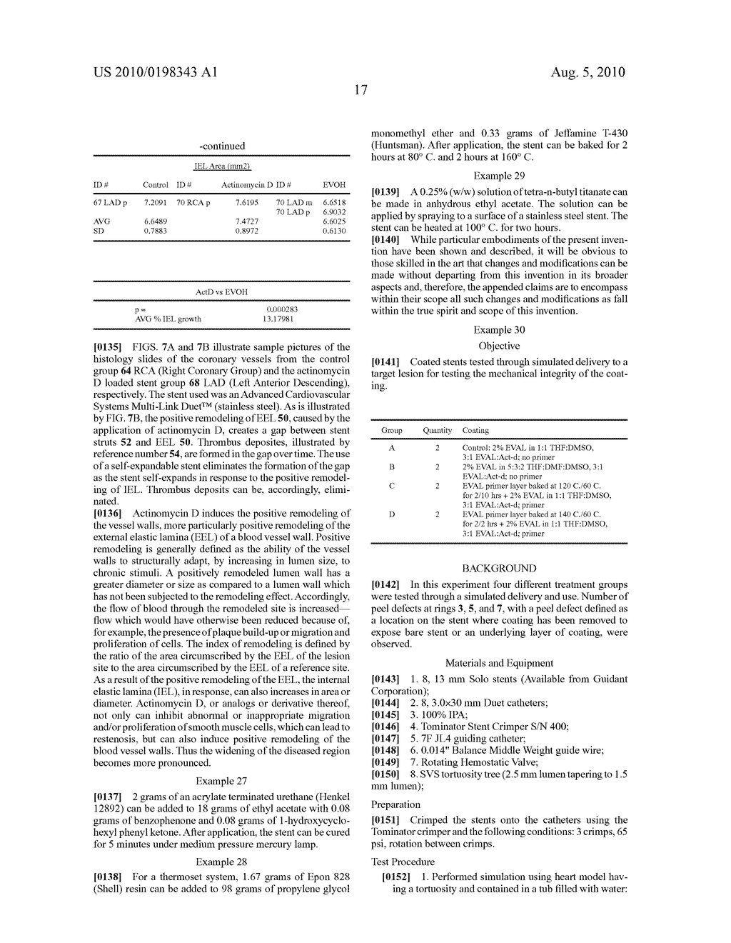 COATING FOR IMPLANTABLE DEVICES AND A METHOD OF FORMING THE SAME - diagram, schematic, and image 24