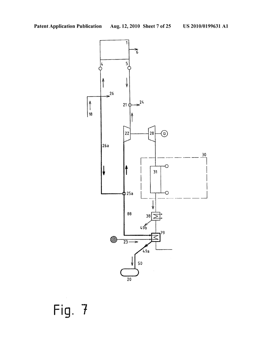POWER PRODUCTION PROCESS WITH GAS TURBINE FROM SOLID FUEL AND WASTE HEAT AND THE EQUIPMENT FOR THE PERFORMING OF THIS PROCESS - diagram, schematic, and image 08