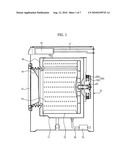 Motor including stator with metal connection parts and washing machine having the same diagram and image