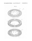 Motor including stator with metal connection parts and washing machine having the same diagram and image