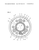 GEAR DEVICE AND TURNING PORTION STRUCTURE OF INDUSTRIAL ROBOT USING THE GEAR DEVICE diagram and image