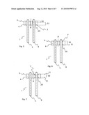 Shaped feed-through element with contact rod soldered in diagram and image