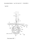 METHOD AND SEWING MACHINE FOR FORMING SINGLE-THREAD LOCKED HANDSTITCHES diagram and image