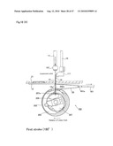 METHOD AND SEWING MACHINE FOR FORMING SINGLE-THREAD LOCKED HANDSTITCHES diagram and image