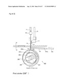 METHOD AND SEWING MACHINE FOR FORMING SINGLE-THREAD LOCKED HANDSTITCHES diagram and image