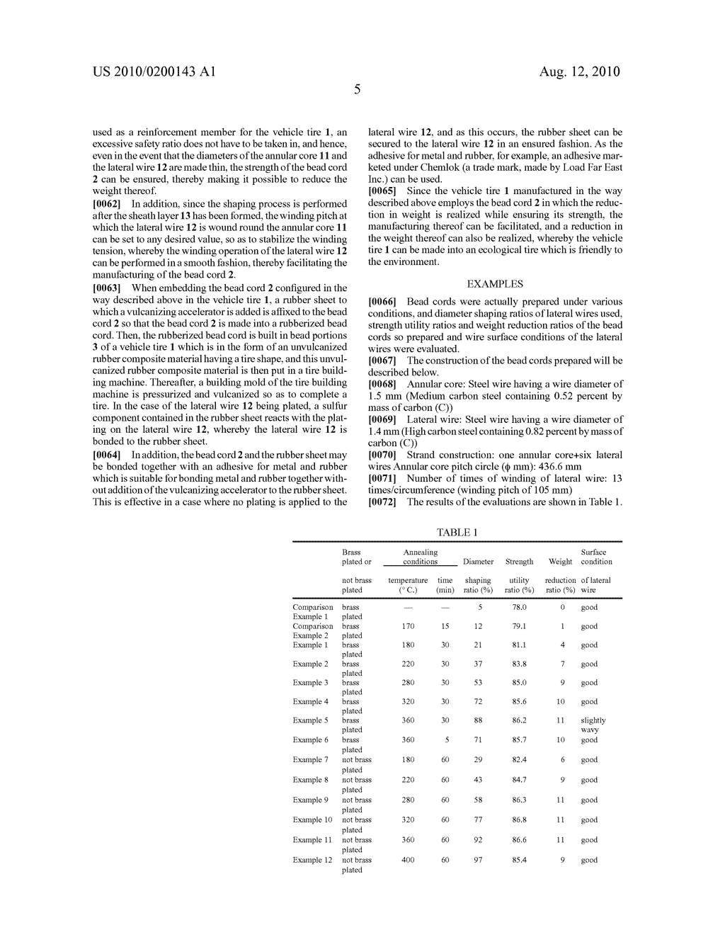 ANNULAR CONCENTRIC STRANDED BEAD CORD, METHOD FOR MANUFACTURING THE SAME, AND VEHICLE TIRE - diagram, schematic, and image 12